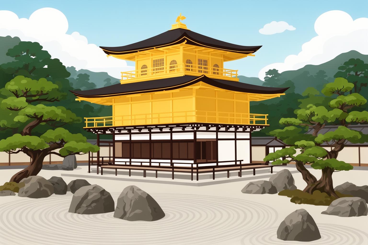 kinakaku-ji-svarnamandita-pyaebhiliyana-ebong-prakritir-pratiphalan